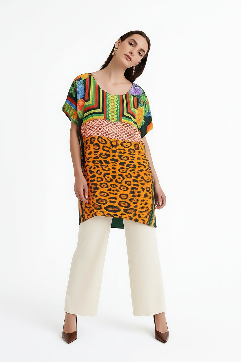 Salamanca Kaftan Tunic-TOP-LennaRose-Size 1 (8-10)-Lenna Rose Fashion