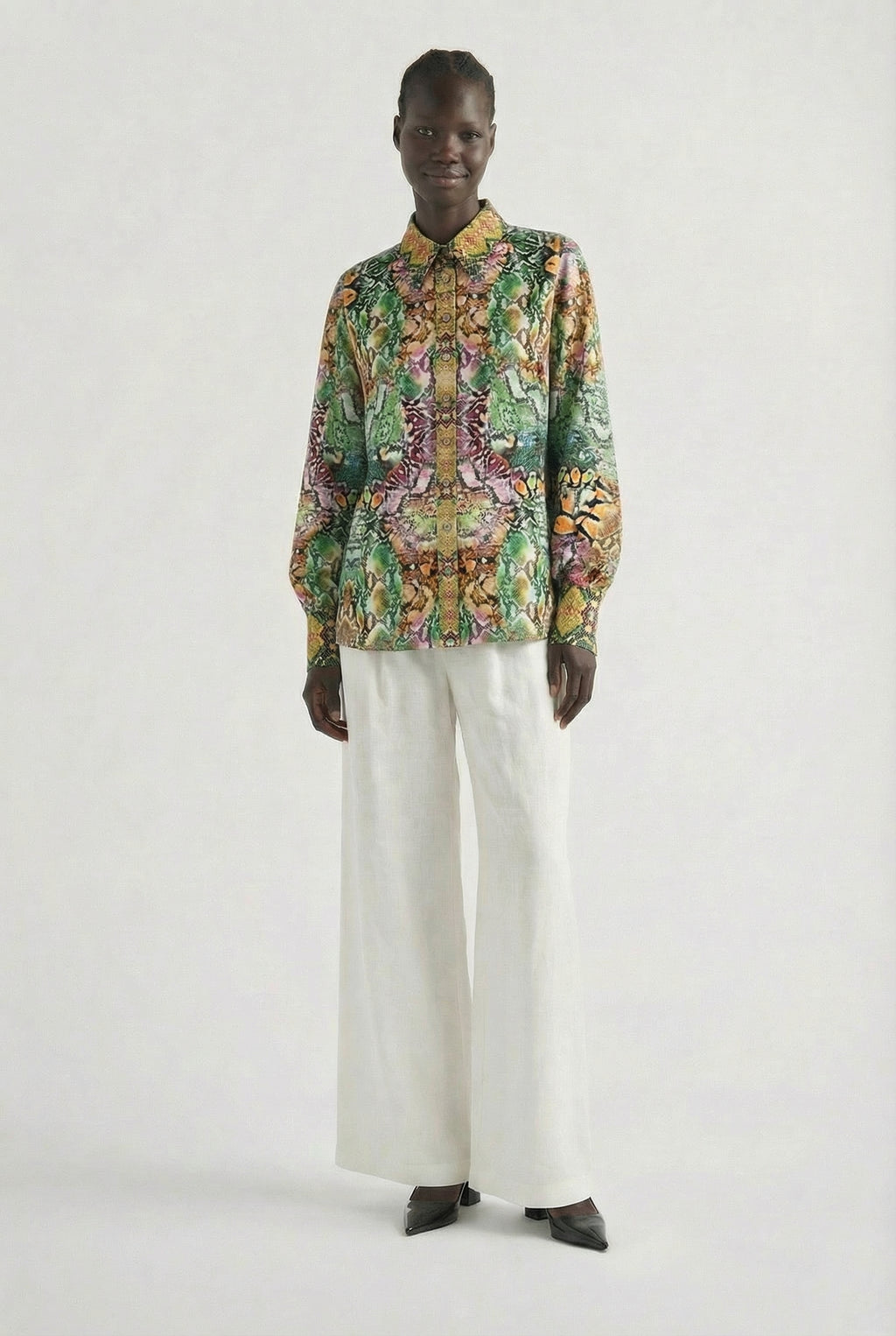 Serpentine Collar Shirt-TOP-LennaRose-Size 1 (8-10)-Lenna Rose Fashion