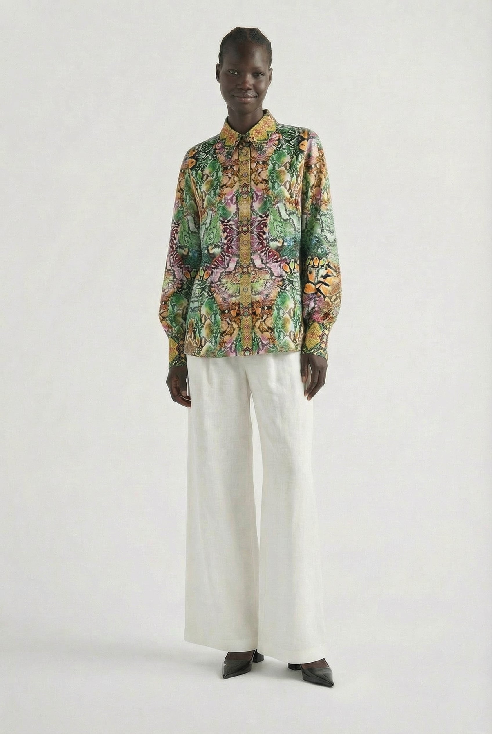 Serpentine Collar Shirt-TOP-LennaRose-Size 1 (8-10)-Lenna Rose Fashion