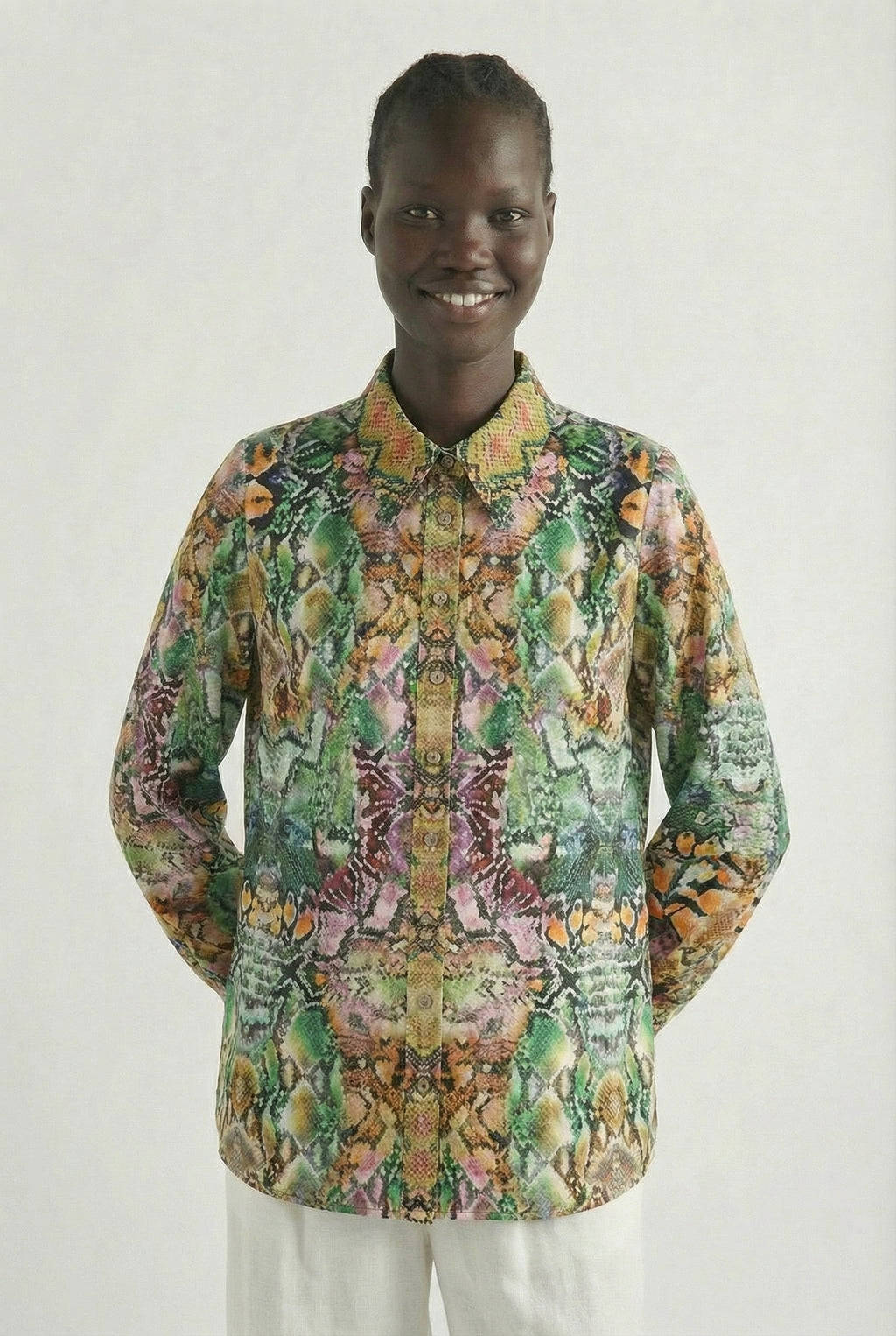 Serpentine Collar Shirt-TOP-LennaRose-Size 1 (8-10)-Lenna Rose Fashion