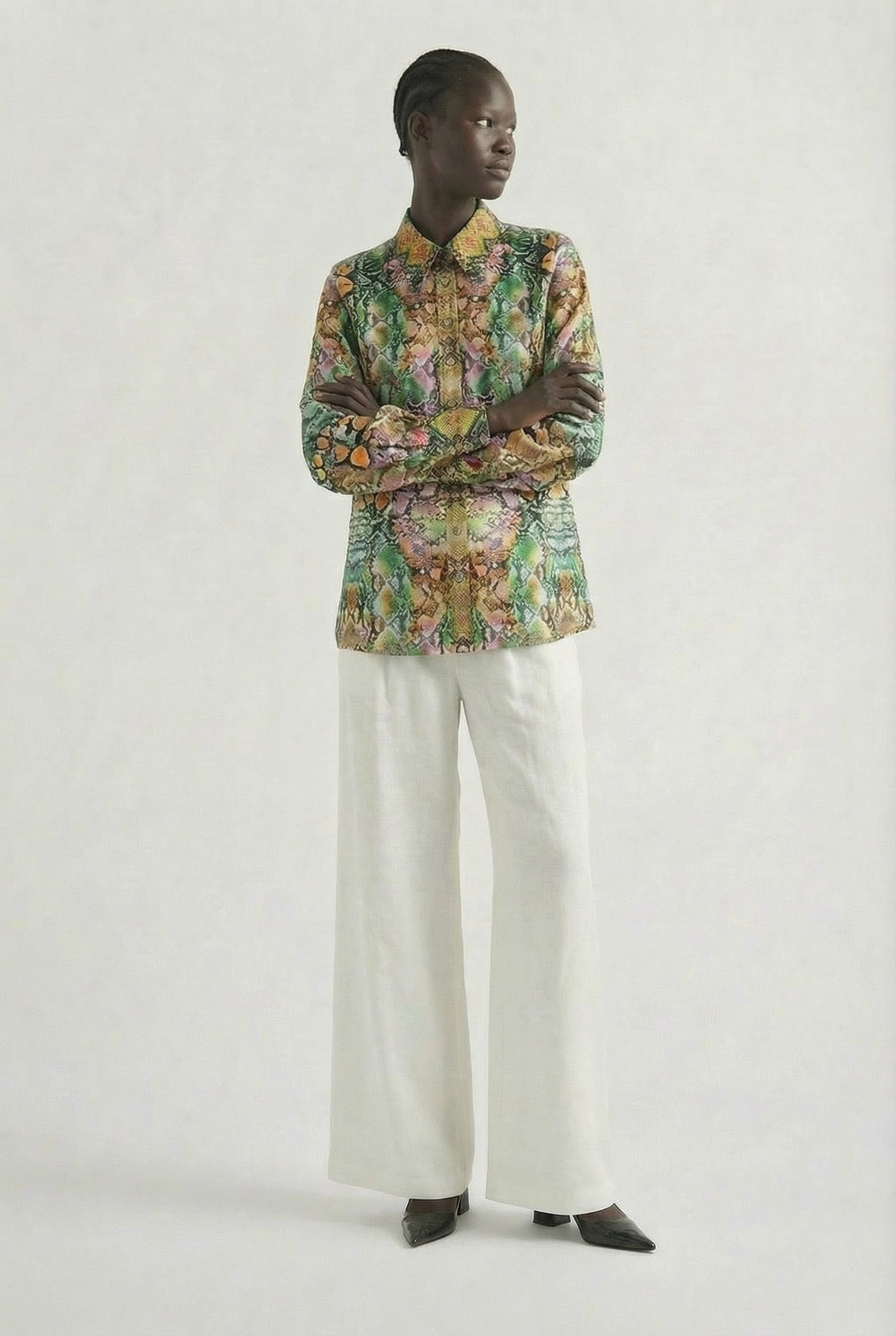 Serpentine Collar Shirt-TOP-LennaRose-Size 1 (8-10)-Lenna Rose Fashion