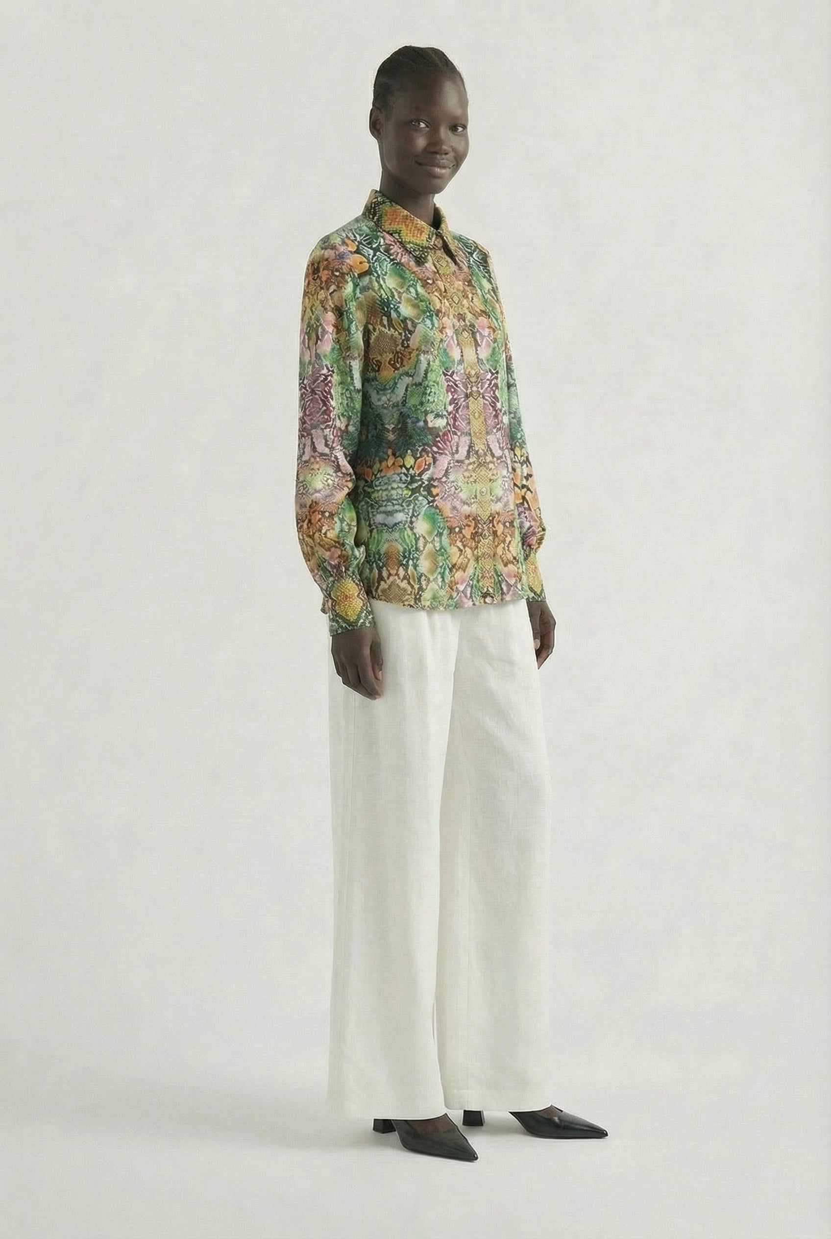 Serpentine Collar Shirt-TOP-LennaRose-Size 1 (8-10)-Lenna Rose Fashion