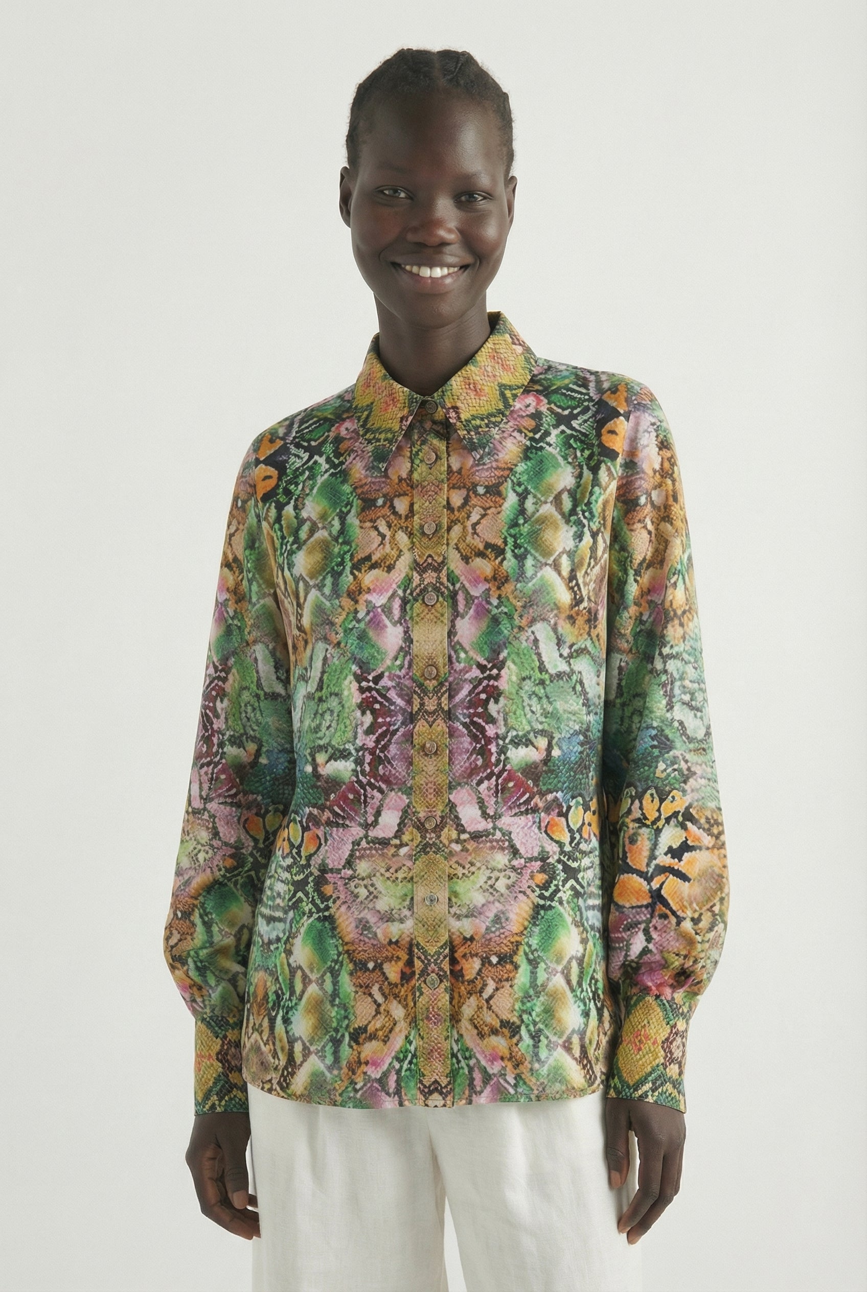 Serpentine Collar Shirt-TOP-LennaRose-Size 1 (8-10)-Lenna Rose Fashion