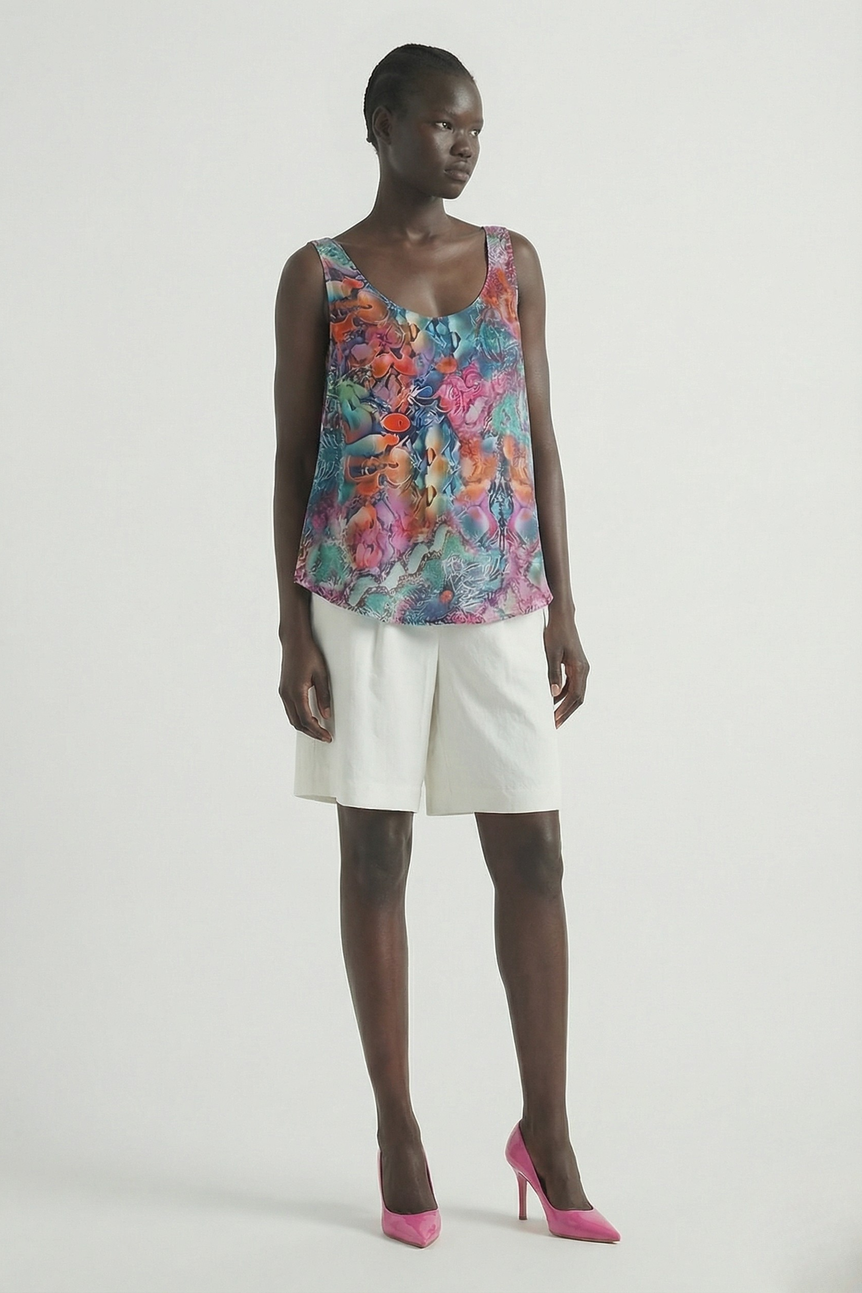 Serpentine Flowing Tank Top-TOP-LennaRose-Size 1 (8-10)-Lenna Rose Fashion