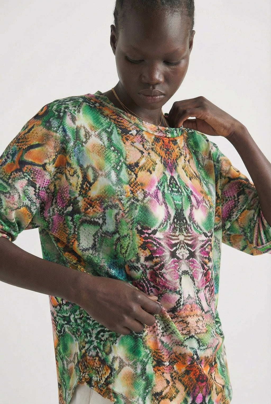 Serpentine Kaftan Top-TOP-LennaRose-Size 1 (8-10)-Lenna Rose Fashion