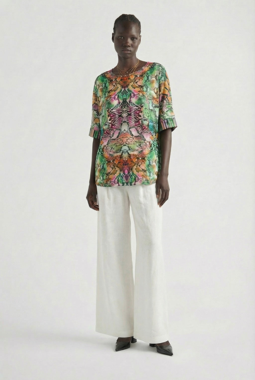 Serpentine Kaftan Top-TOP-LennaRose-Size 1 (8-10)-Lenna Rose Fashion