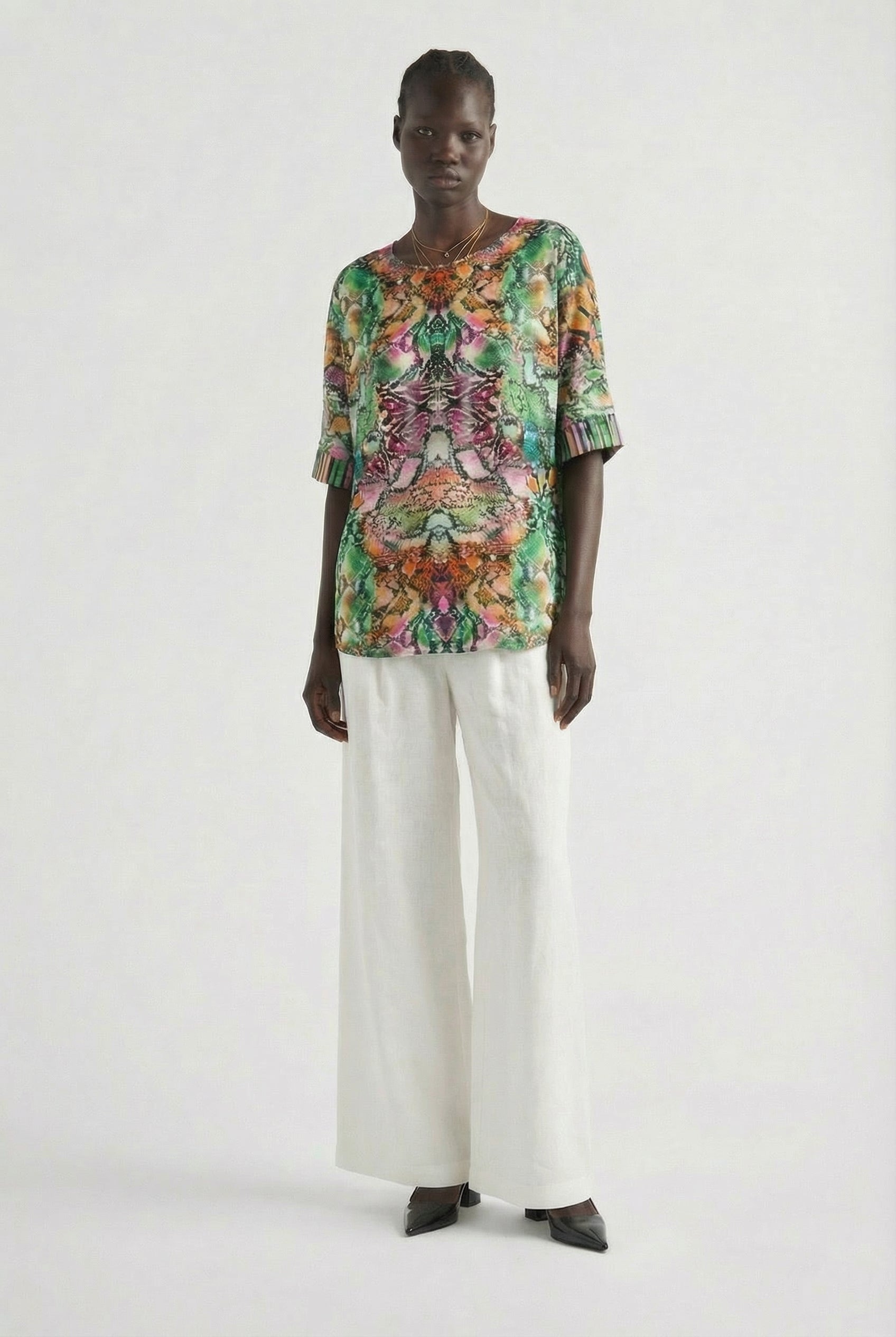 Serpentine Kaftan Top-TOP-LennaRose-Size 1 (8-10)-Lenna Rose Fashion