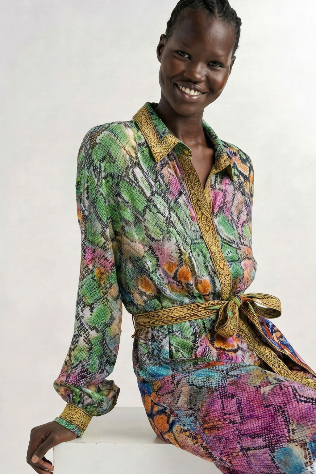 Serpentine Long Frida Dress-Dress-LennaRose-Size 1 (8-10)-Lenna Rose Fashion