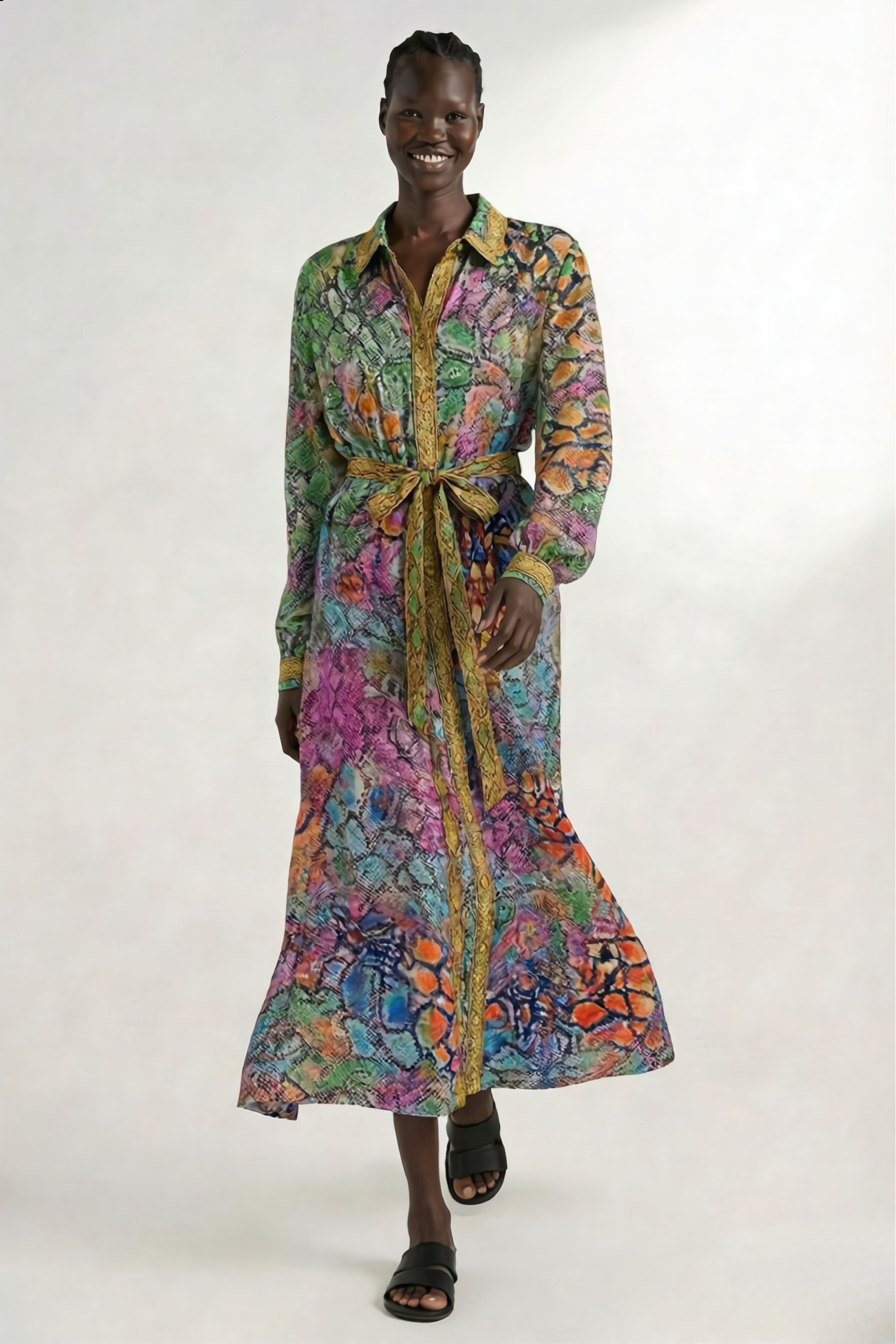 Serpentine Long Frida Dress-Dress-LennaRose-Size 1 (8-10)-Lenna Rose Fashion