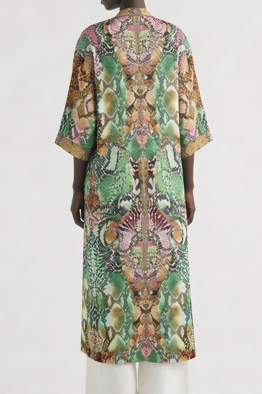Serpentine Long Kimono Shrug