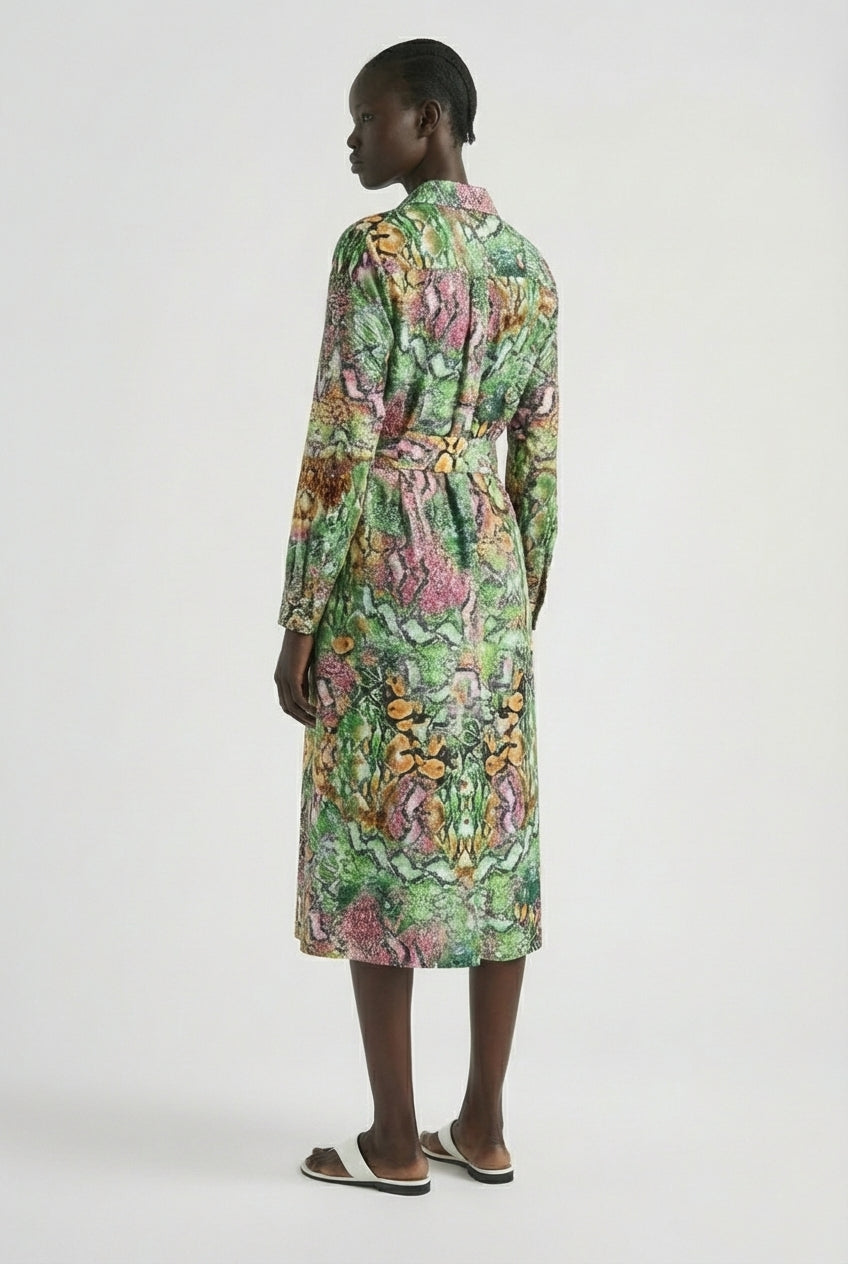 Serpentine Shirt Dress-TOP-LennaRose-Size 1 (8-10)-Lenna Rose Fashion