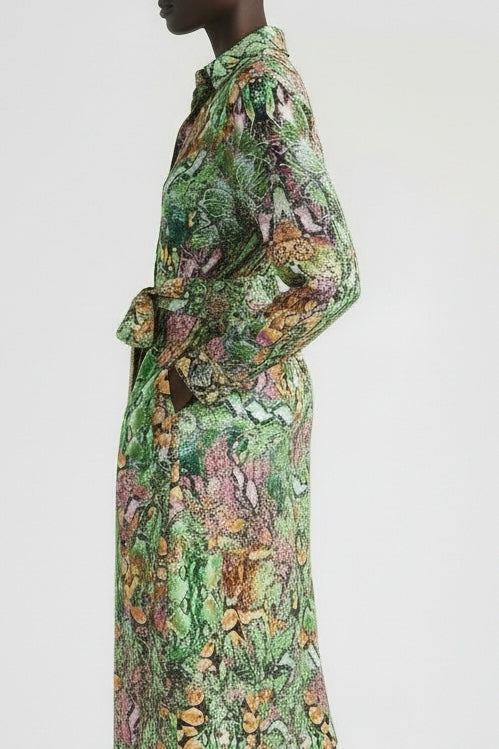 Serpentine Shirt Dress-TOP-LennaRose-Size 1 (8-10)-Lenna Rose Fashion