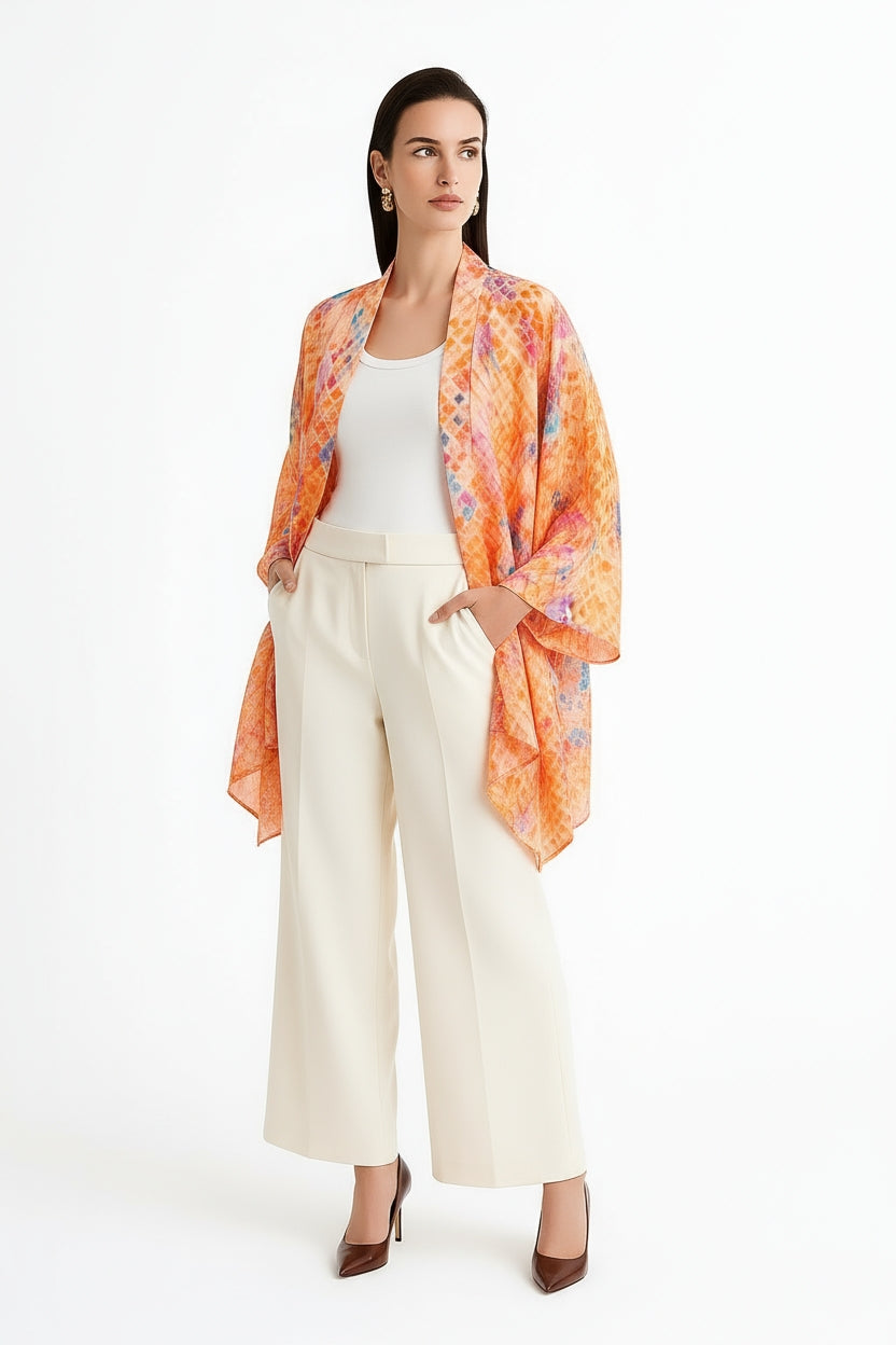 Serpentine Short Kimono Shrug