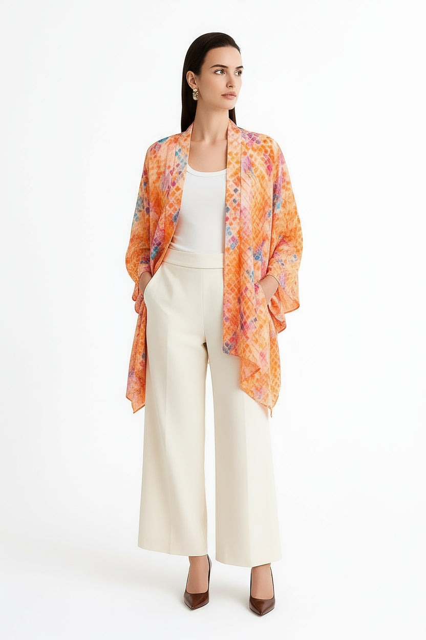 Serpentine Short Kimono Shrug