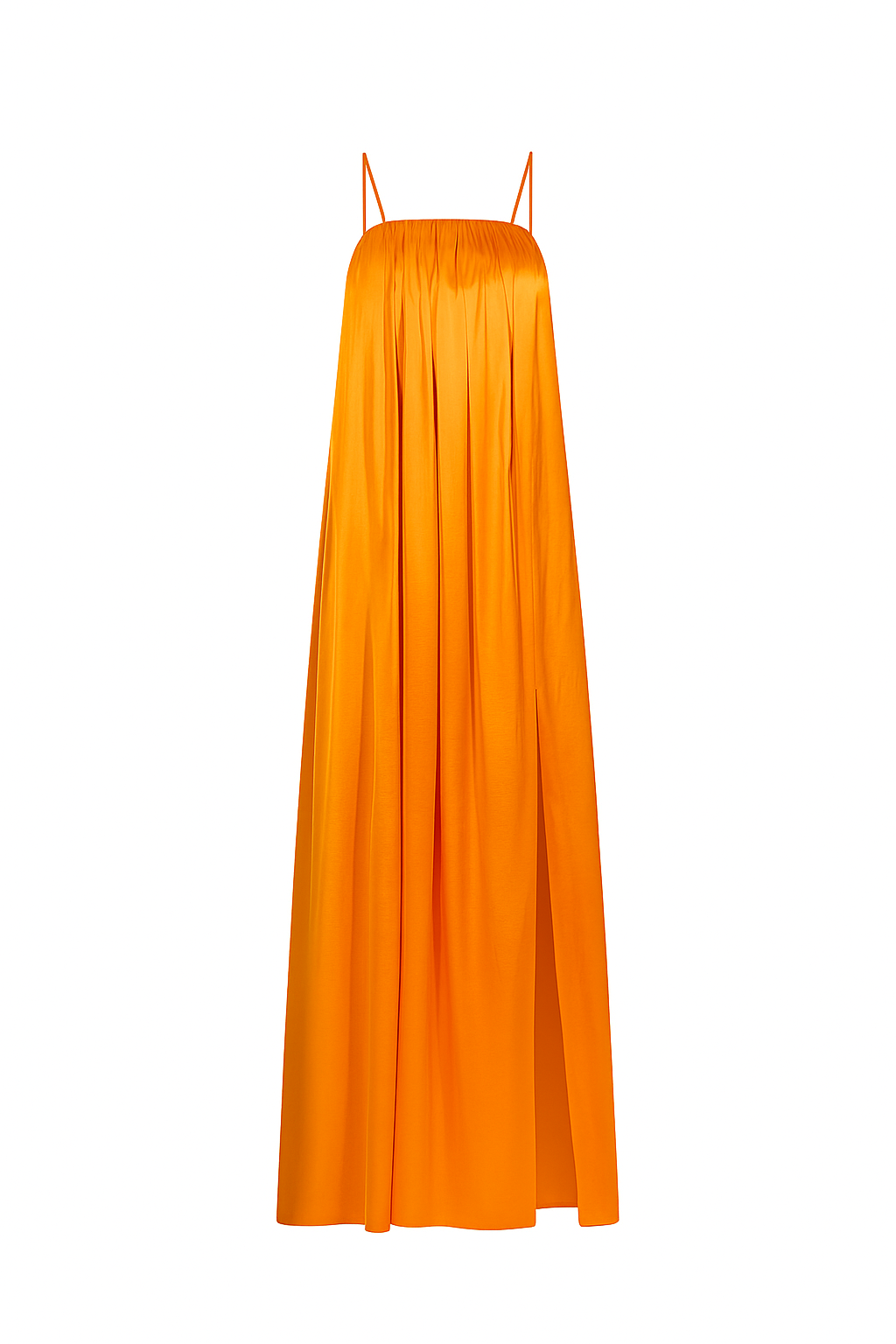 Silk Amelia Dress - Orange-Dress-LennaRose-Size 1 (8-10)-Lenna Rose Fashion