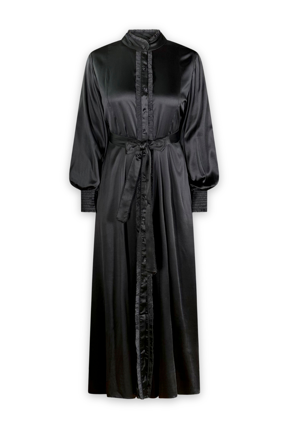 Silk Freya Dress - Black
