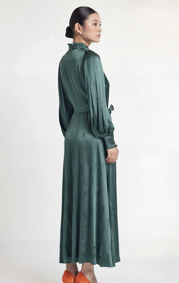 Silk Freya Dress - Green