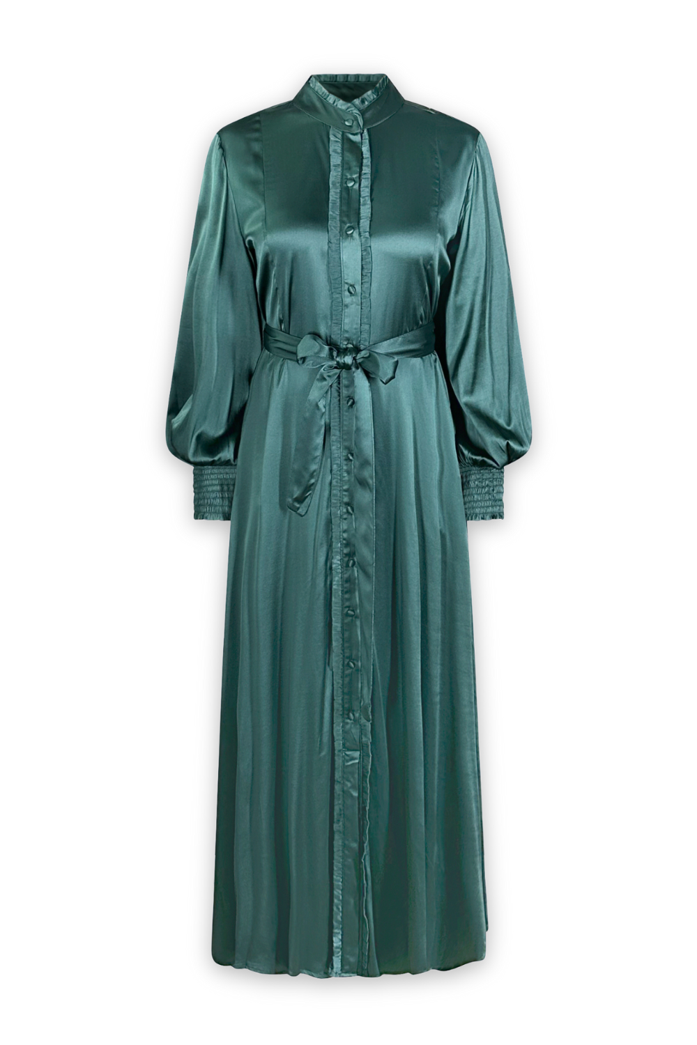 Silk Freya Dress - Green