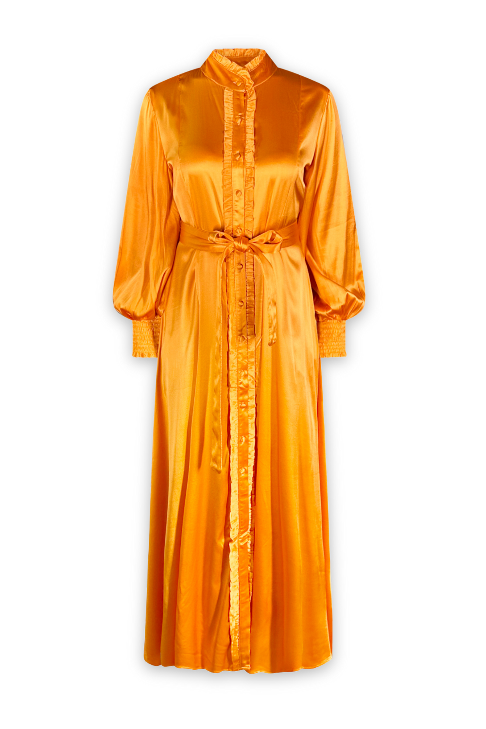 Silk Freya Dress - Orange
