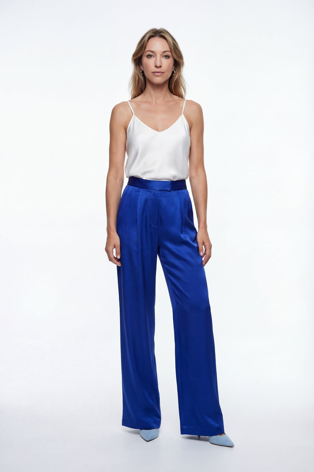 Silk Ivy Pants - Blue