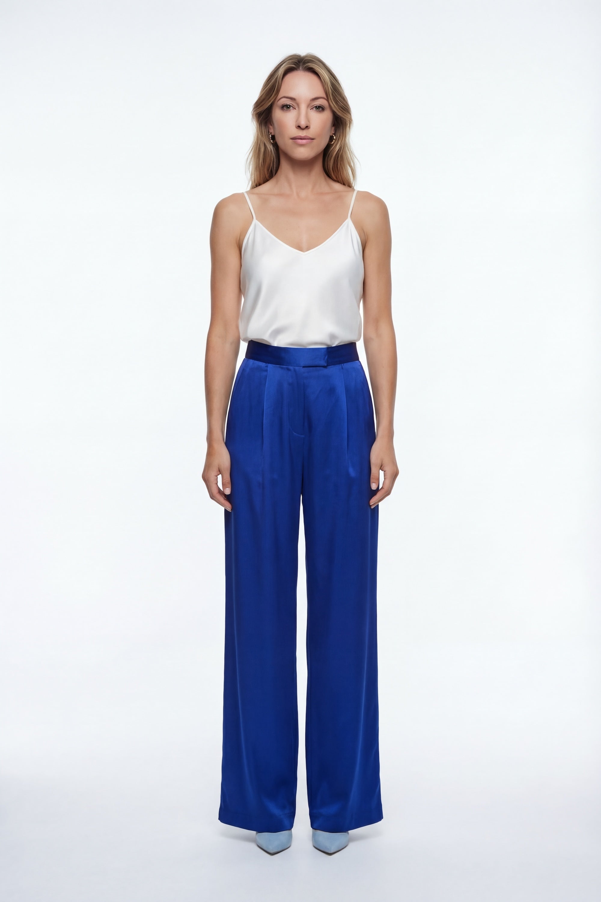 Silk Ivy Pants - Blue