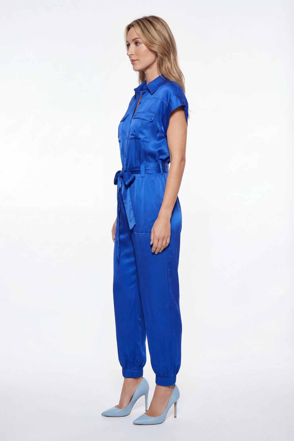 Silk Lenna Jumpsuit - Blue-Jumpsuit-LennaRose-Size 1 (8-10)-Lenna Rose Fashion
