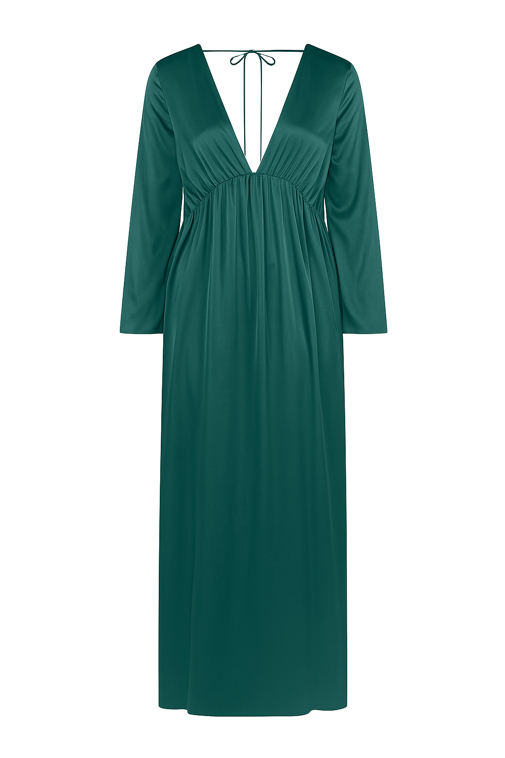 Silk Marigold Dress - Green
