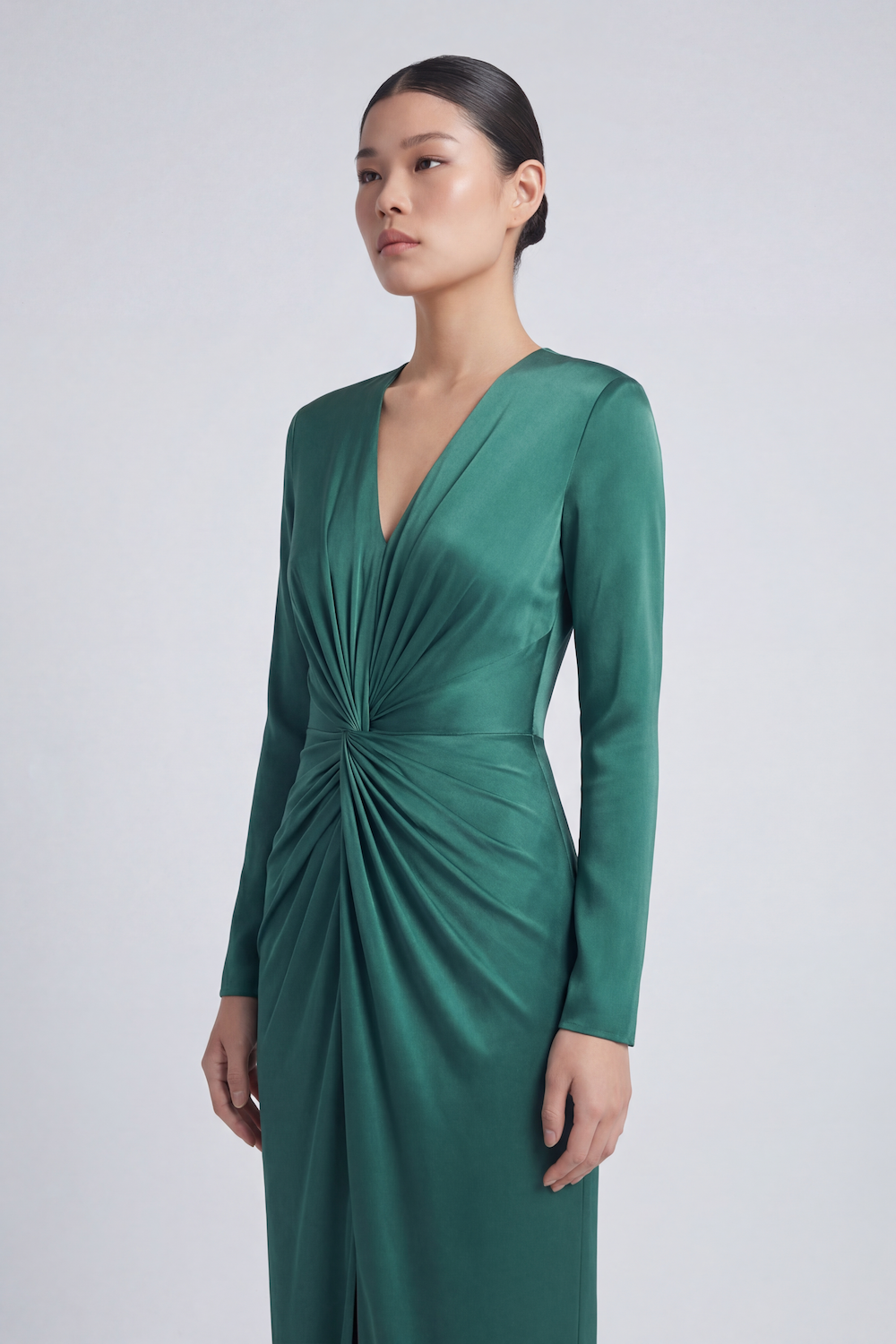 Silk Rhianna Dress - Green