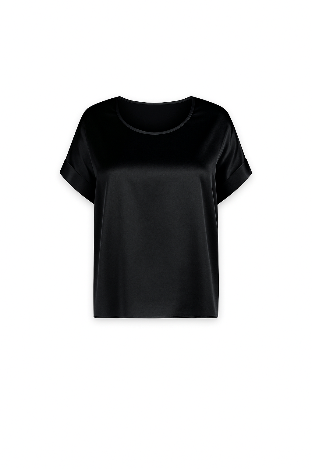 Silk Rose Top - Black-TOP-LennaRose-Size 1 (8-10)-Lenna Rose Fashion