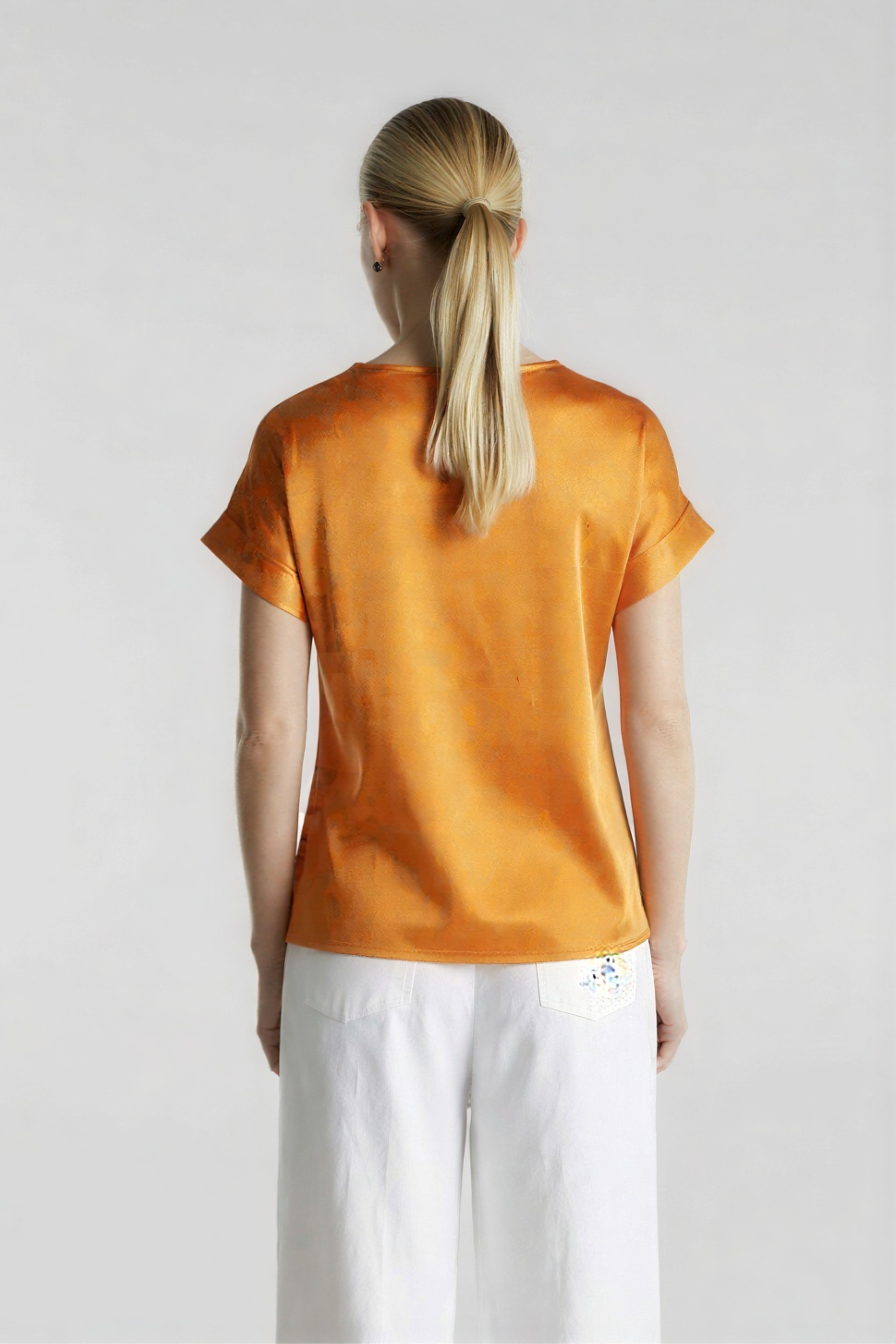Silk Rose Top - Orange