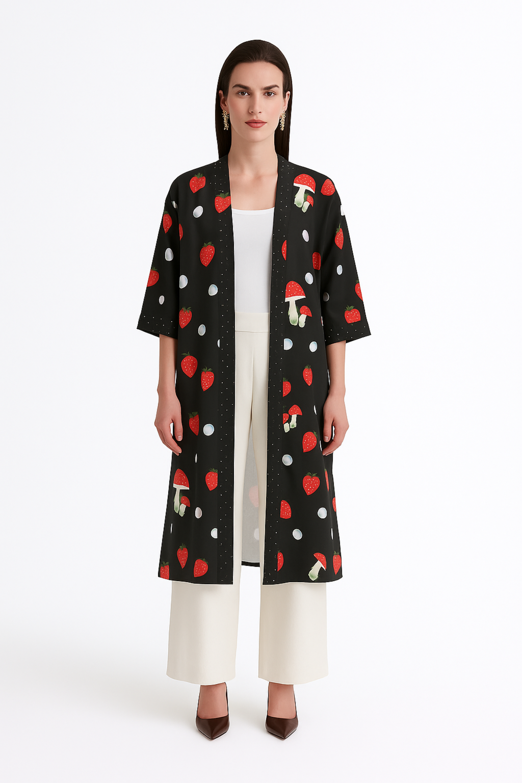 Stellino - Long Kimono Shrug-kimono-LennaRose-One Size (8 - 18)-Lenna Rose Fashion