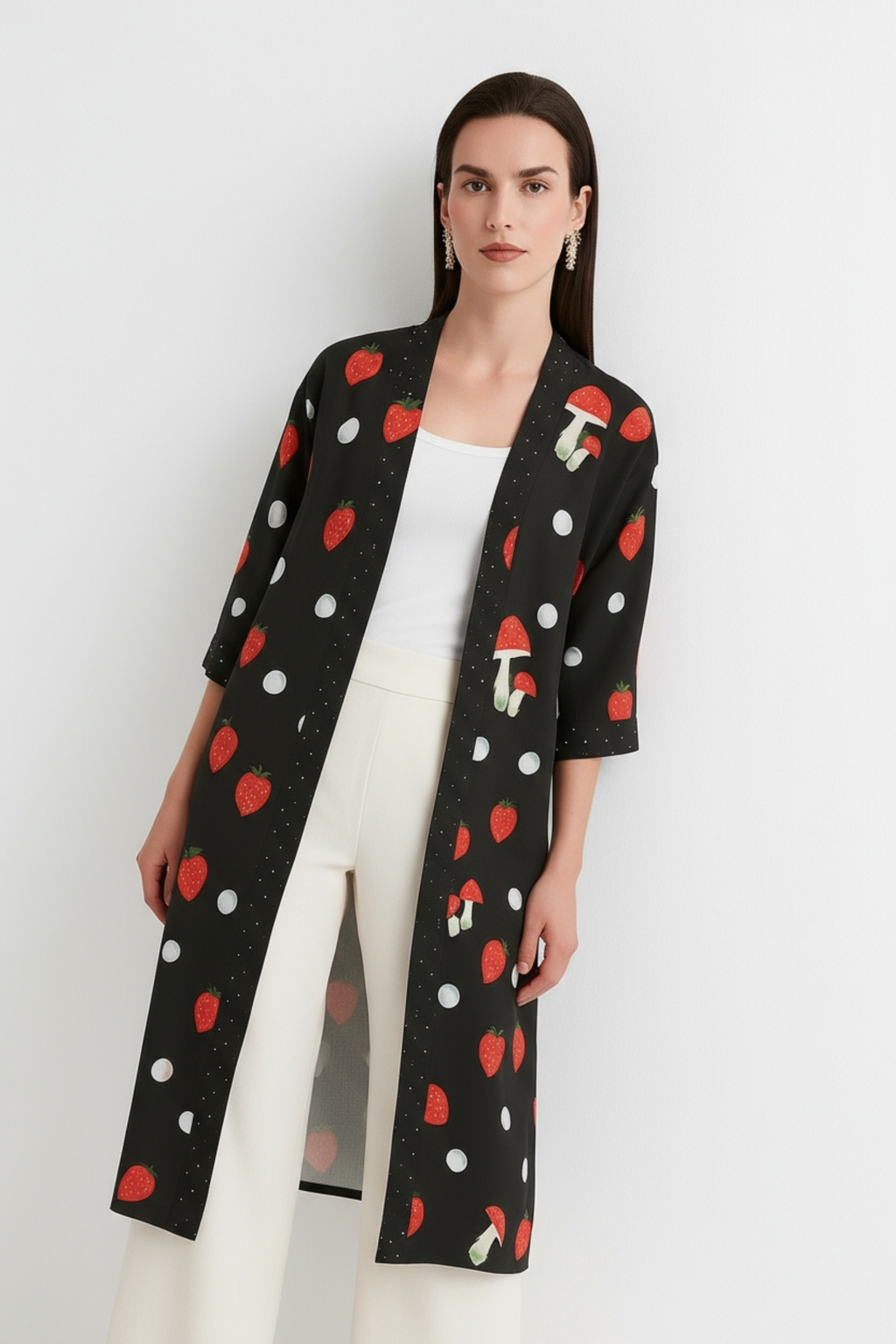 Stellino - Long Kimono Shrug-kimono-LennaRose-One Size (8 - 18)-Lenna Rose Fashion