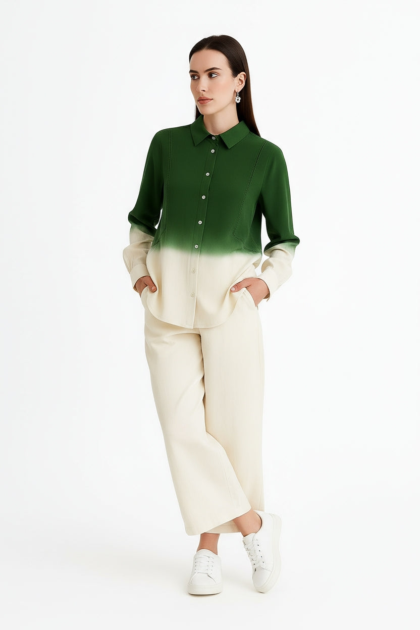 Sunset Green Shirt-My Store-Size 1 (8-10)-Lenna Rose Fashion