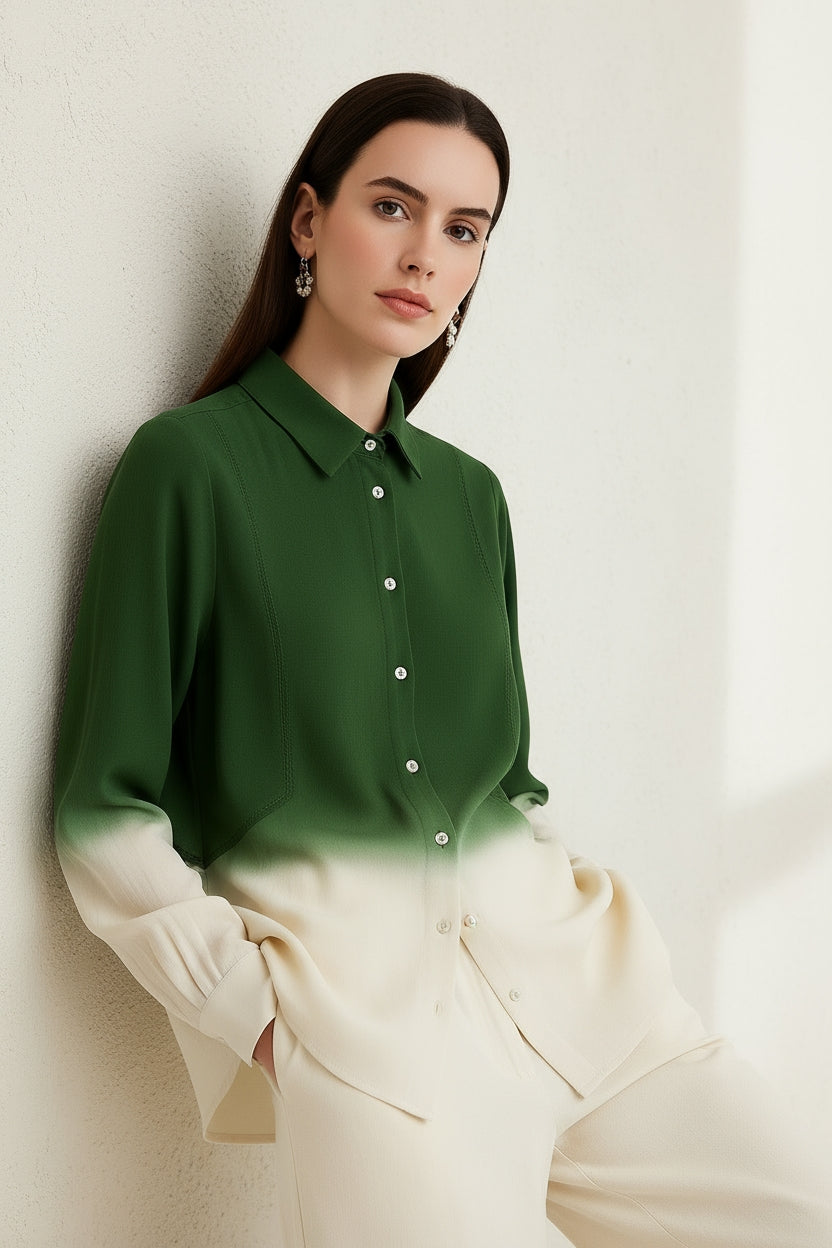 Sunset Green Shirt-My Store-Size 1 (8-10)-Lenna Rose Fashion