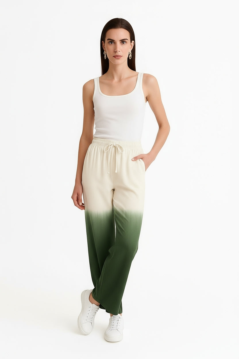 Sunset Green Trousers-Trousers-My Store-Size 1 (8-10)-Lenna Rose Fashion