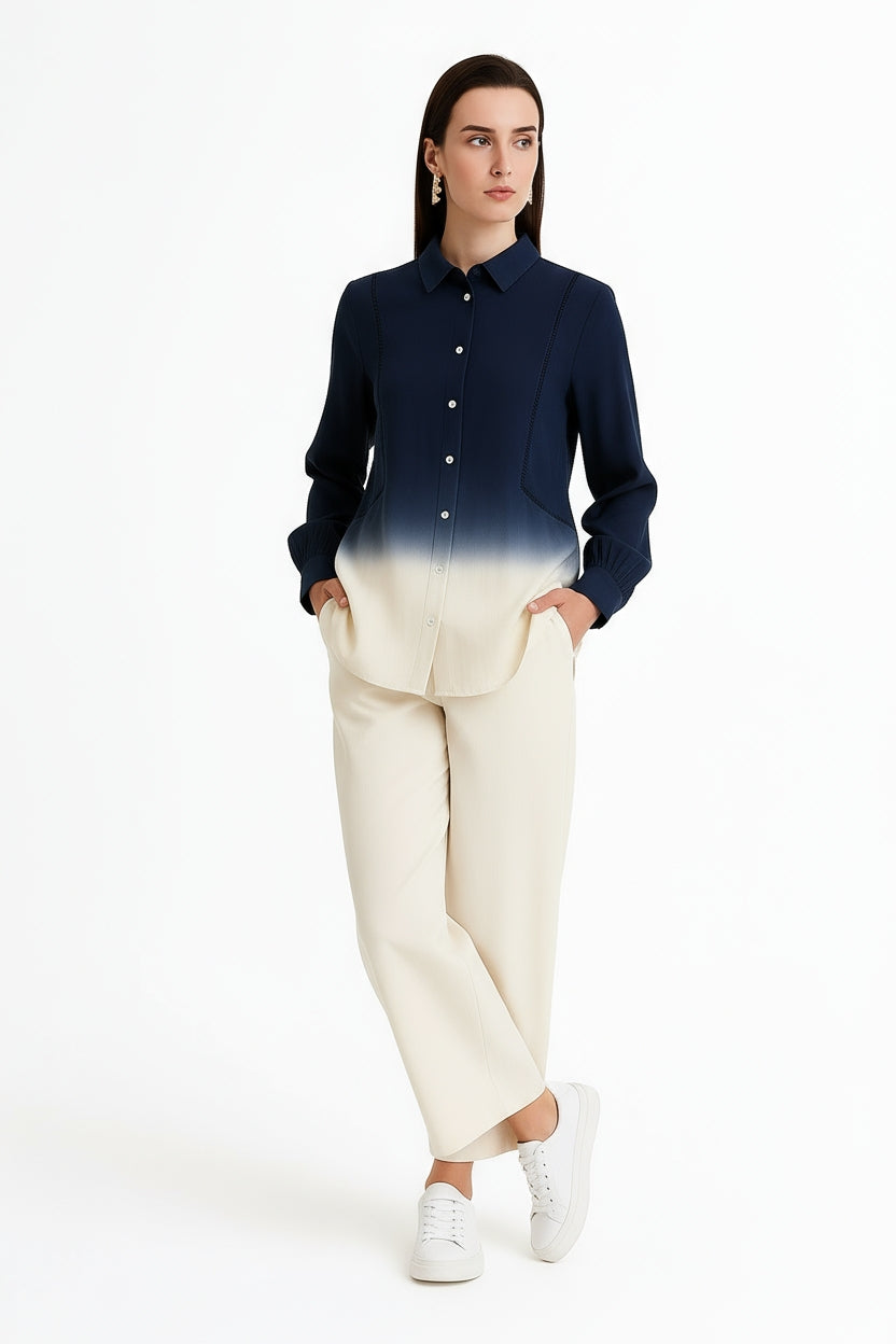 Sunset Navy Shirt-My Store-Size 1 (8-10)-Lenna Rose Fashion