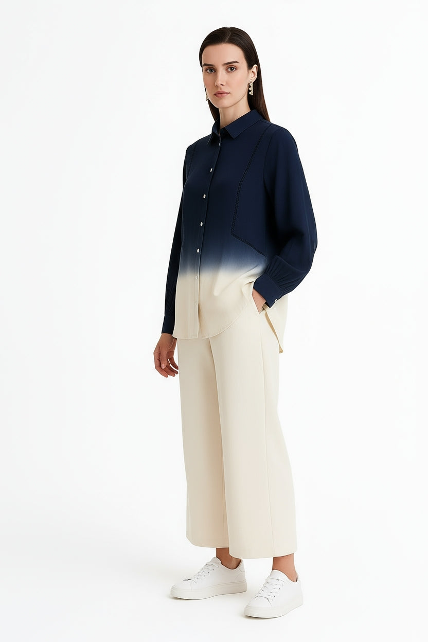 Sunset Navy Shirt-My Store-Size 1 (8-10)-Lenna Rose Fashion