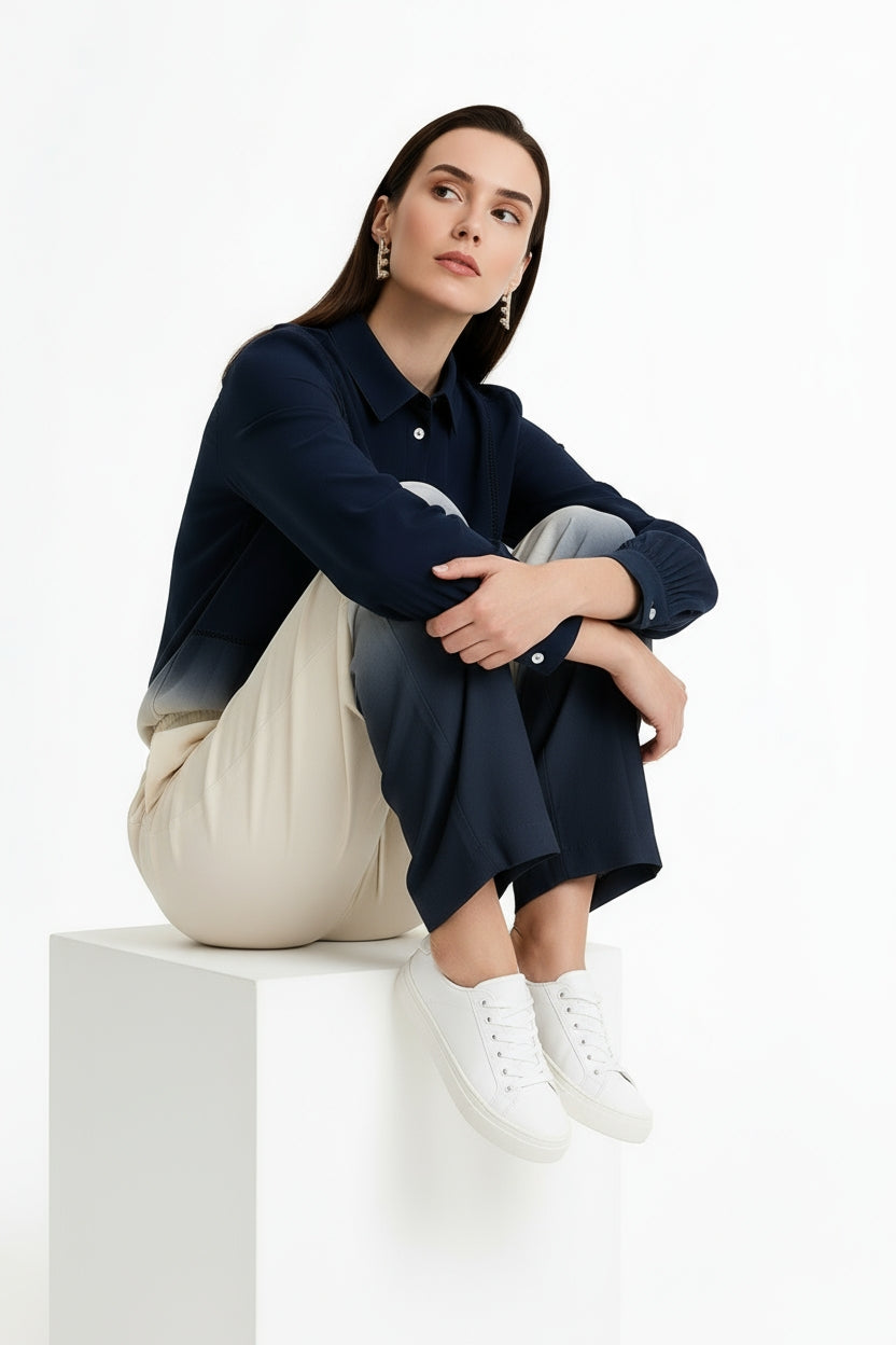 Sunset Navy Shirt-My Store-Size 1 (8-10)-Lenna Rose Fashion