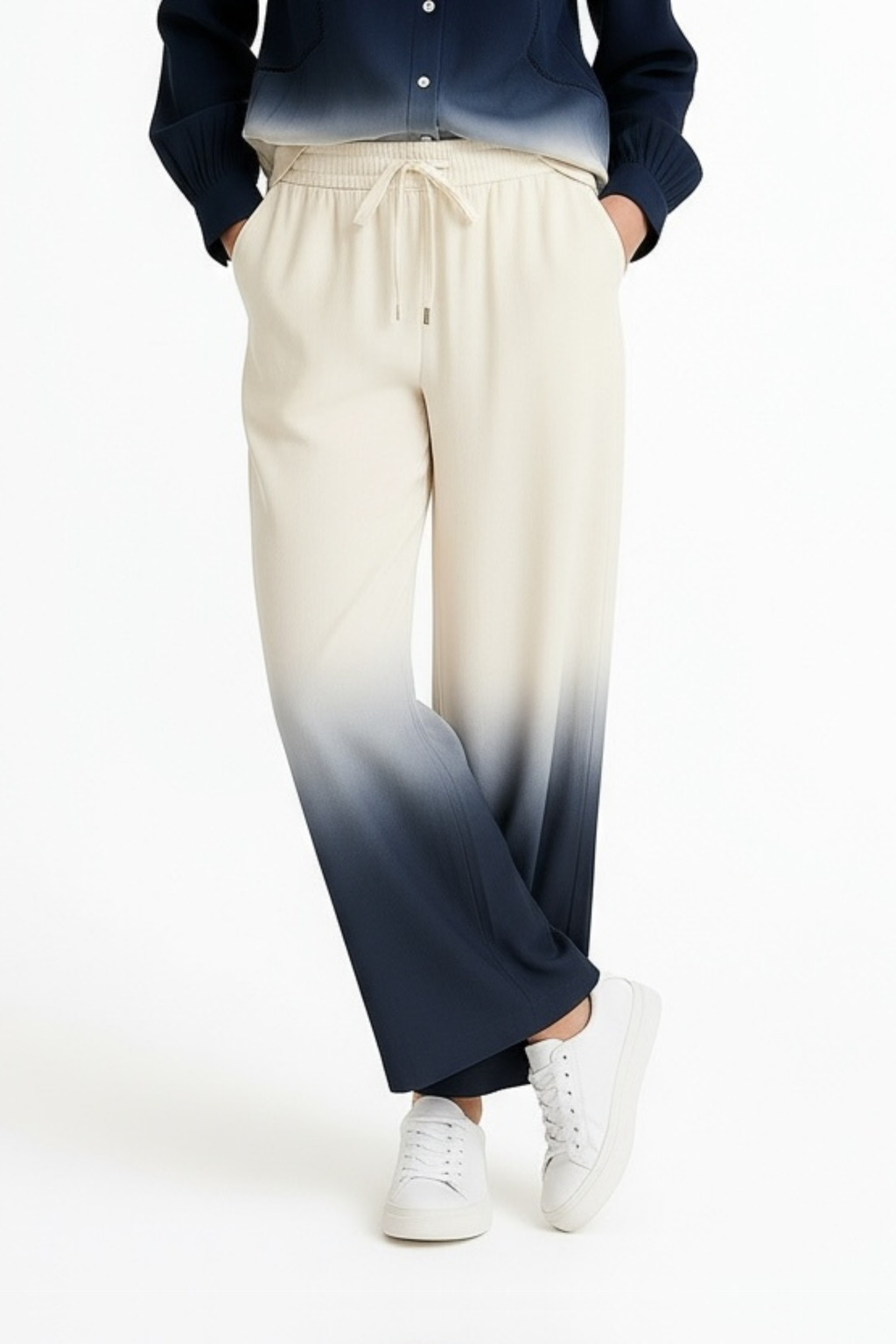 Sunset Navy Trousers-My Store-Size 1 (8-10)-Lenna Rose Fashion