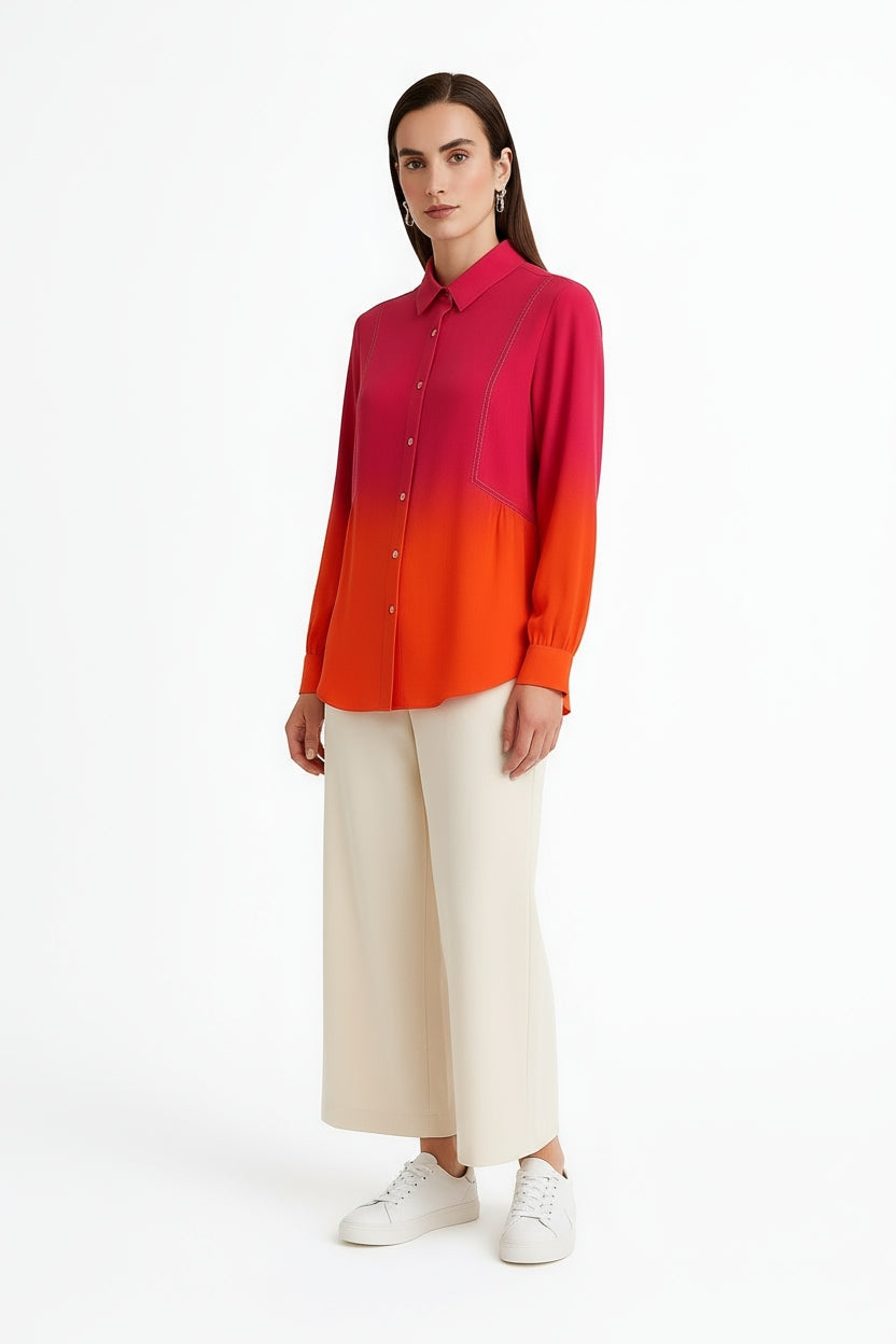 Sunset Orange Shirt-My Store-Size 1 (8-10)-Lenna Rose Fashion