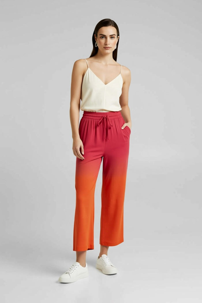 Sunset Orange Trousers-Trousers-My Store-Size 1 (8-10)-Lenna Rose Fashion