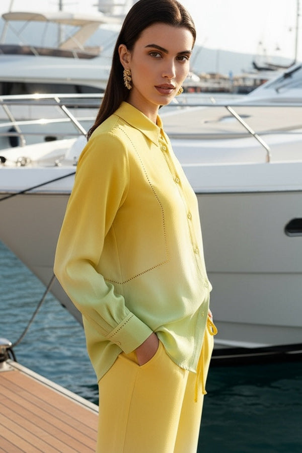 Sunset Yellow Shirt-My Store-Size 1 (8-10)-Lenna Rose Fashion