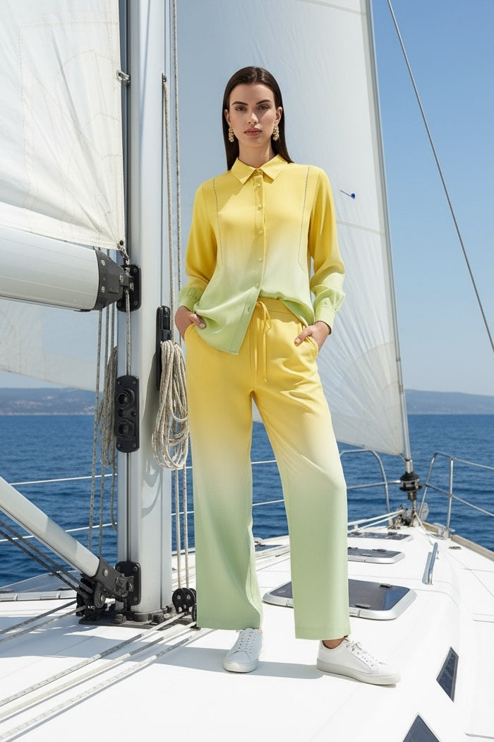 Sunset Yellow Trousers-My Store-Size 1 (8-10)-Lenna Rose Fashion
