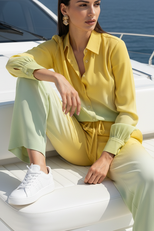 Sunset Yellow Trousers-My Store-Size 1 (8-10)-Lenna Rose Fashion