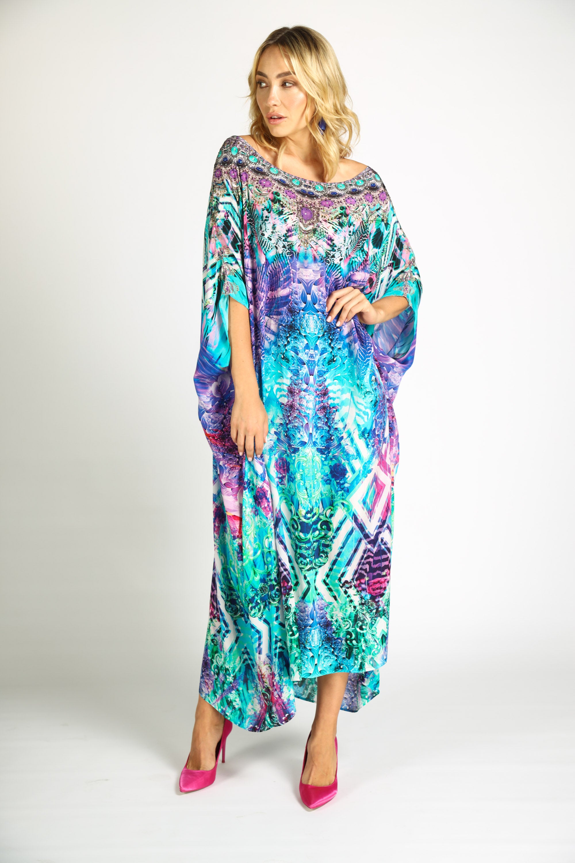 Indigo Summer Box Kaftan
