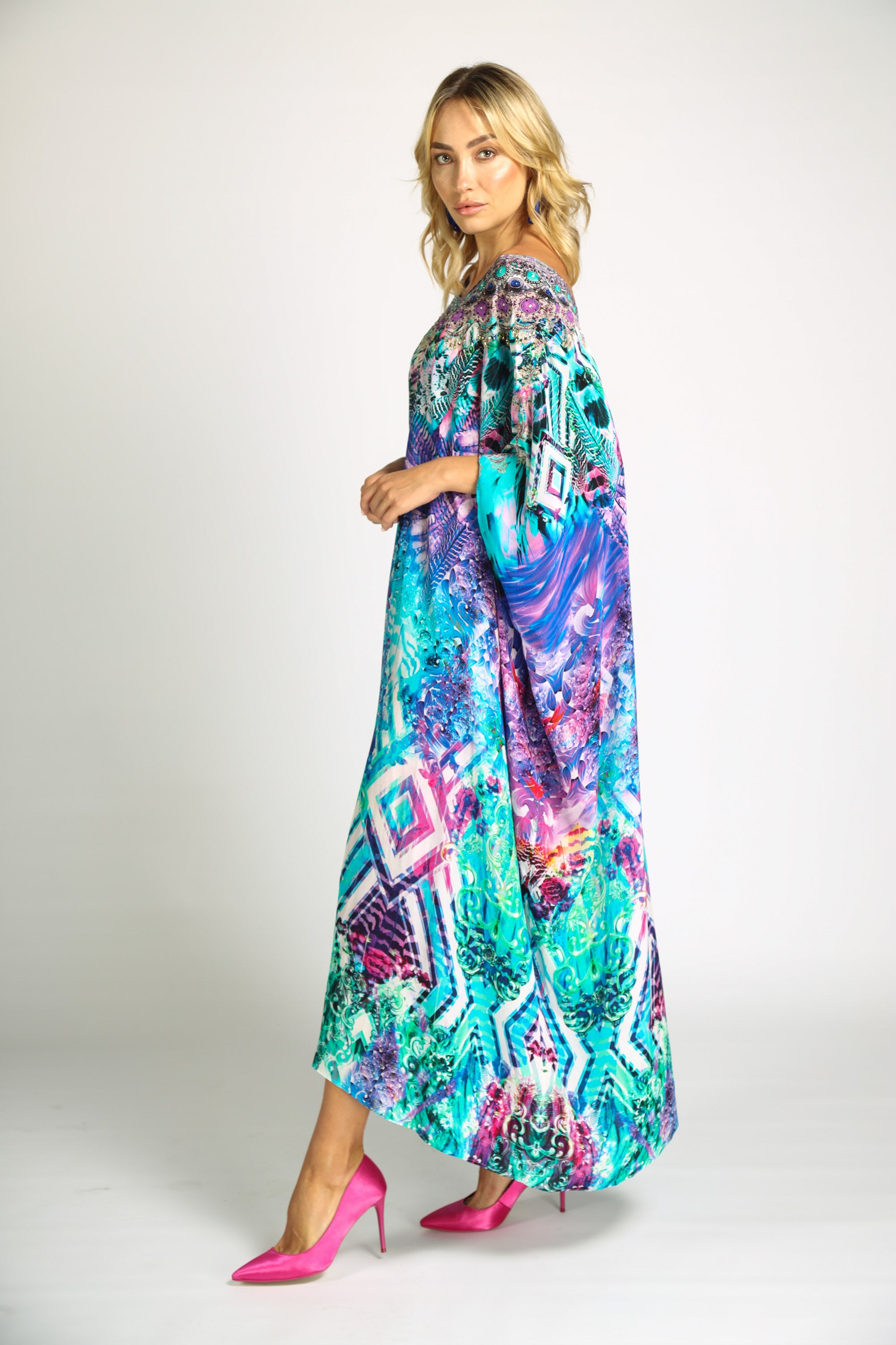 Indigo Summer Box Kaftan
