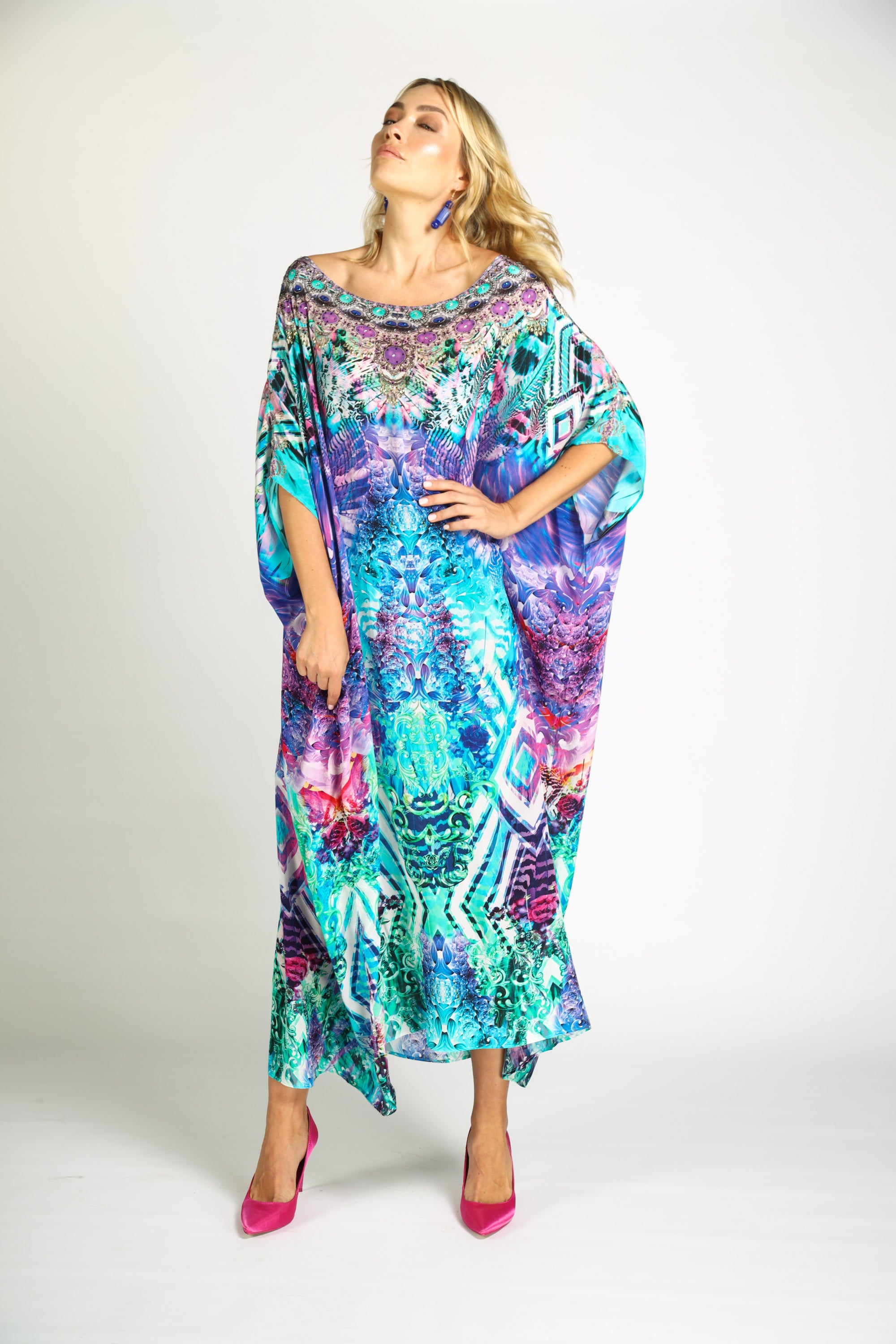 Indigo Summer Box Kaftan