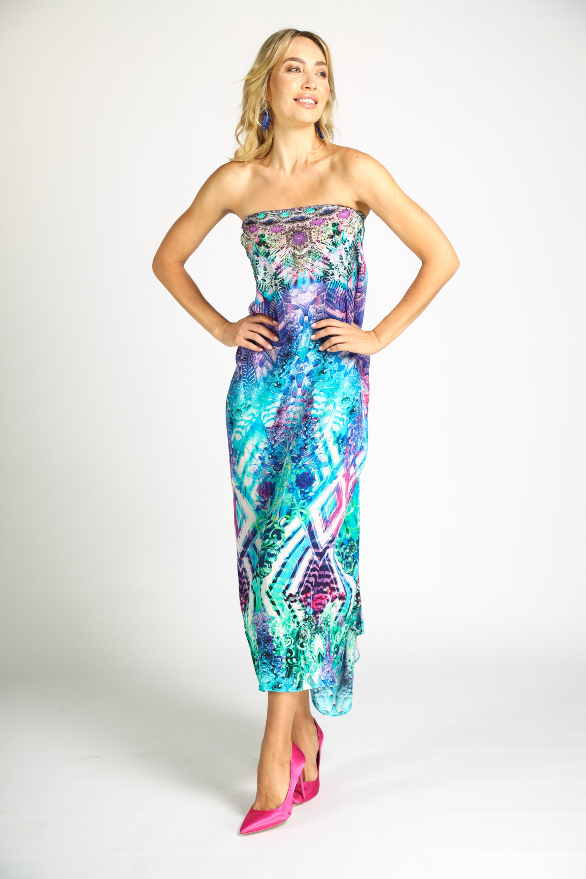 Indigo Summer Box Kaftan