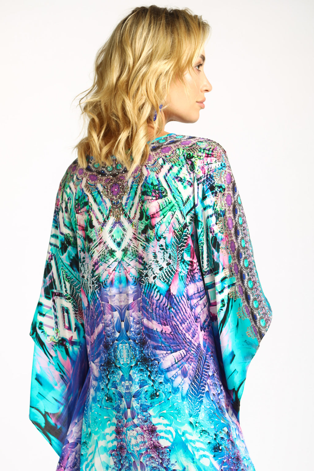 Indigo Summer Long Kaftan
