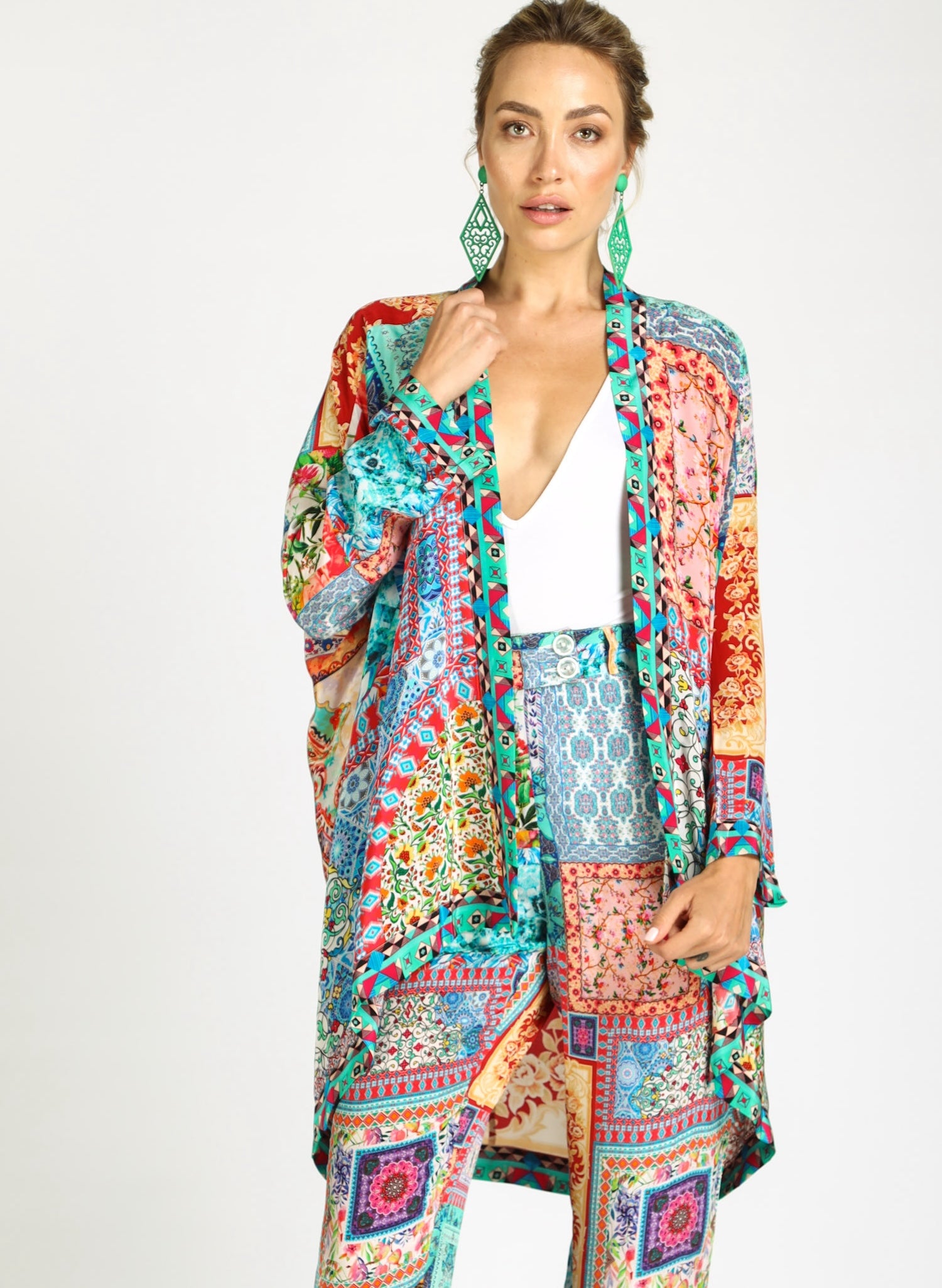 Damascus Short Kimono Shrug